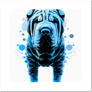 Shar Pei Dog Minimal Photo Art Posters and Art